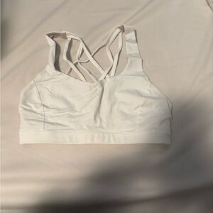 Lululemon Athletica Cream Strappy Sports Bra
